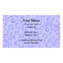 Pastel Lilac Purple Leopard Print Pattern. Business Card Templates