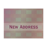 pastel mauve New Address postcards
