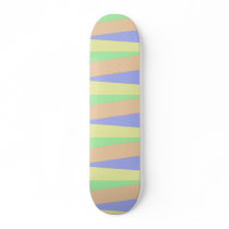 Pastel Orange Blue Green and Yellow Skateboard