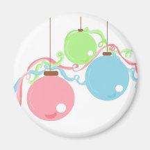 Pastel ornaments - magnet