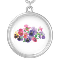 Pastel Pansies Custom Jewelry