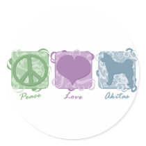 Pastel Peace, Love, and Akitas