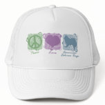 Pastel Peace, Love, and American Eskimo Dogs Hats