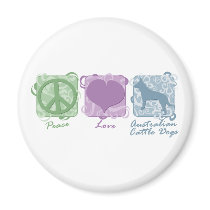 Pastel Peace, Love, and Australian Cattle Dogs