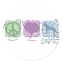 Pastel Peace, Love, and Australian Cattle Dogs