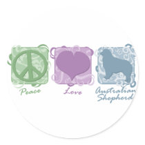 Pastel Peace, Love, and Australian Shepherds
