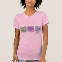 Pastel Peace, Love, and Dogos Argentinos Tee Shirts