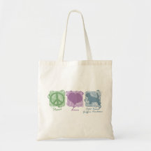 Pastel Peace, Love, and PBGVs Bags