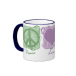 Pastel Peace, Love, and Westies Coffee Mug