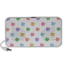 Pastel Pig Pattern iPod Speaker