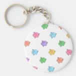 Pastel Pig Pattern Key Chain