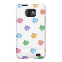 Pastel Pig Pattern Samsung Galaxy SII Covers