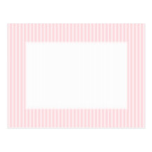 Pastel Pink Candy Stripes. Post Card
