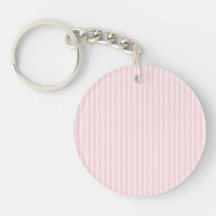 Pastel Pink Stripes. Acrylic Keychains