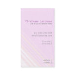 Pastel Pink Stripes Business Card