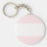 Pastel Pink Stripes. Key Chains