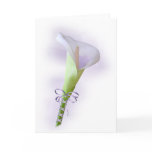 Pastel Purple Calla Lily Card