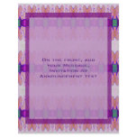 pastel purple ribbons custom flyer