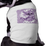 Pastel Purple Spiral Smoke Teddy Bear Doggie T Shirt