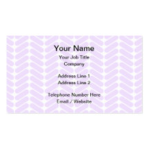 Pastel Purple Zigzag Pattern inspired by Knitting. Business Card