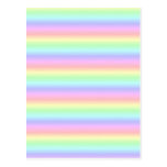 Pastel Regenbogen Fantasy Art - Art Deco Postkarte