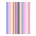 Pastel Regenbogen Streifen Fantasy Art - Art Deco Postkarte