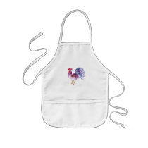 Pastel Rooster by Wendy C. Allen Apron