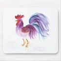 Pastel Rooster by Wendy C. Allen mousepads