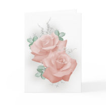 Pastel Roses Greeting Card