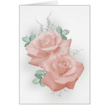 Pastel Roses Greeting Card