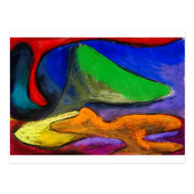 Pastel Soothers (abstract expressionism) Postcards