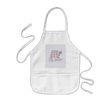 Pastel Turtle Big Sister Aprons