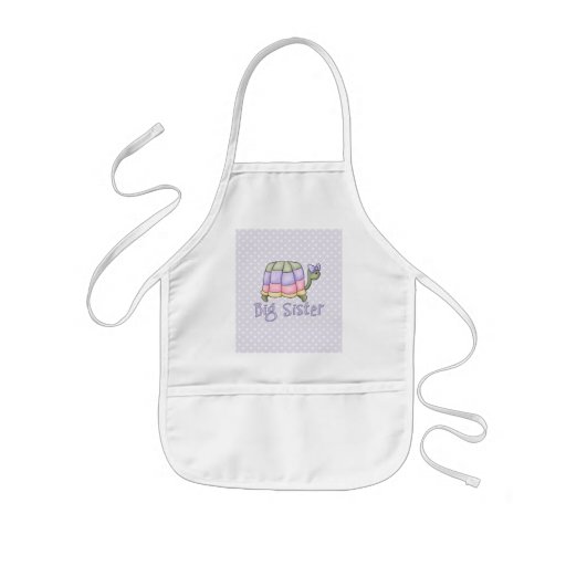 Pastel Turtle Big Sister Aprons
