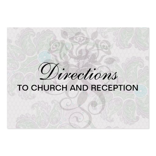 pastels spring floral damask business card templates