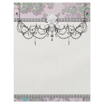 pastels spring floral damask full color flyer