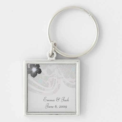 pastels spring floral damask lace key chains
