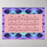Pastels Swirls 2011 calendar posters