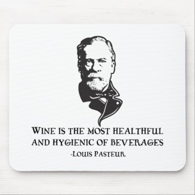 Pasteur - Wine Mouse Mat by kbilltv
