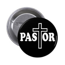 Pastor Pinback Buttons
