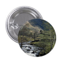 Pasture beck at low Hartsop, Cumbria, U.K. Pinback Button
