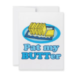 pat my butt butter funny food design pun invitations