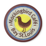 "patch" Mockingbird Cafe Fridge Magnet