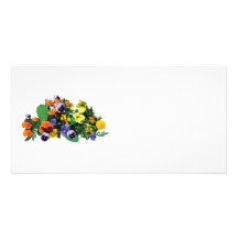 Patch of Pansies Photo Greeting Card