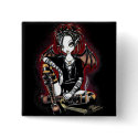 Patchouli Gothic Incense Fairy Button