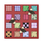 Patchwork and Bumble Bees magnets