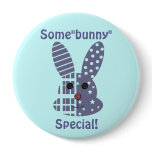 Patchwork Bunny Rabbit Face Some Bunny Special buttons