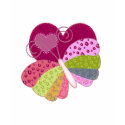 Patchwork Butterfly Heart t-shirts
