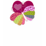 Patchwork Butterfly Heart t-shirts