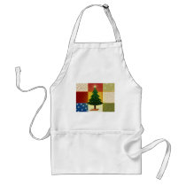 Patchwork Christmas tree Aprons