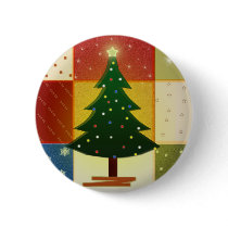 Patchwork Christmas tree Pins